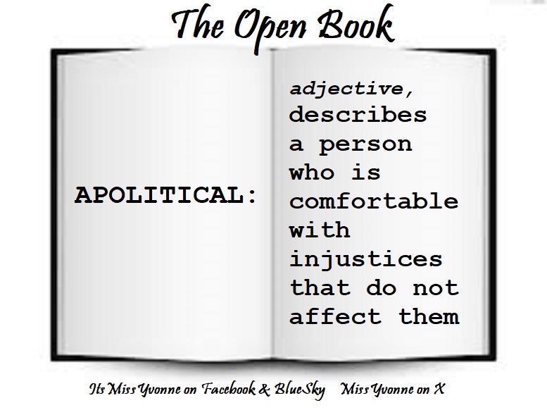 MYvonne10054's tweet photo. Study. There will be a test.

#apolitical #uninvolved #detached #neutral #excuseme #IDontCare #LetSomeoneElseDoIt #NotMyProblem #SilenceIsAssent #ThisIsATest #Morals #philosophy #Life #choices #Justice #humanity https://t.co/u605GCwmua