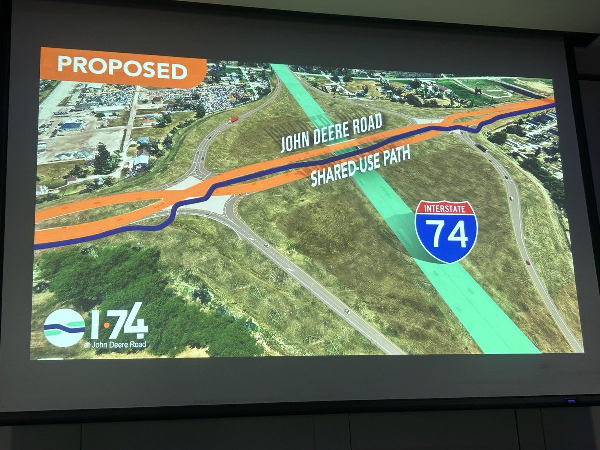 RepEricSorensen's tweet photo. A “Diverging Diamond” is coming to IL-17! Soon, there will be no crossing traffic at the interchange of I-74 and John Deere Road. Instead, a more seamless flow of traffic that will keep us moving forward.

Team Sorensen was on hand for the official groundbreaking ceremony that will put hundreds of people to work and improve the commute for thousands of Quad Citizens.

Thank you to @IDOT_Illinois for investing in #IL17!