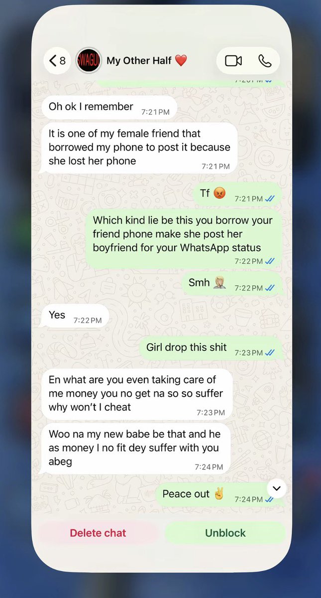 ferarri001's tweet photo. Jesus see lie 💔👇

Sha peace out ✌️ https://t.co/GVvJKYrXU6