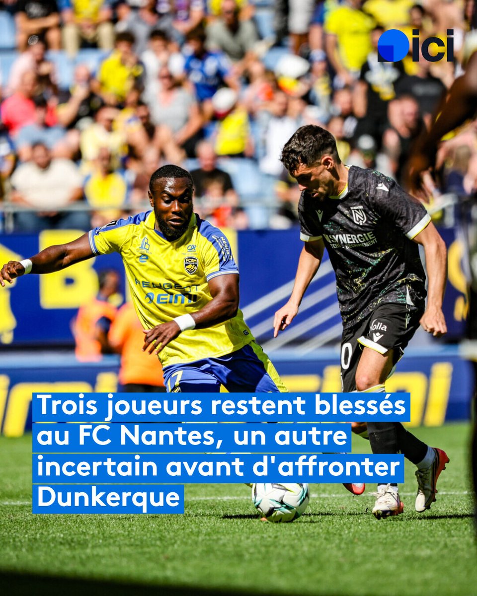 iciloireocean's tweet photo. 🔰 Les Jaunes sont toujours à la recherche de leur deuxième victoire de la saison à domicile #ICIsport #FCN
➡️ https://t.co/PEpP4jPXph https://t.co/MODBm8sHvt