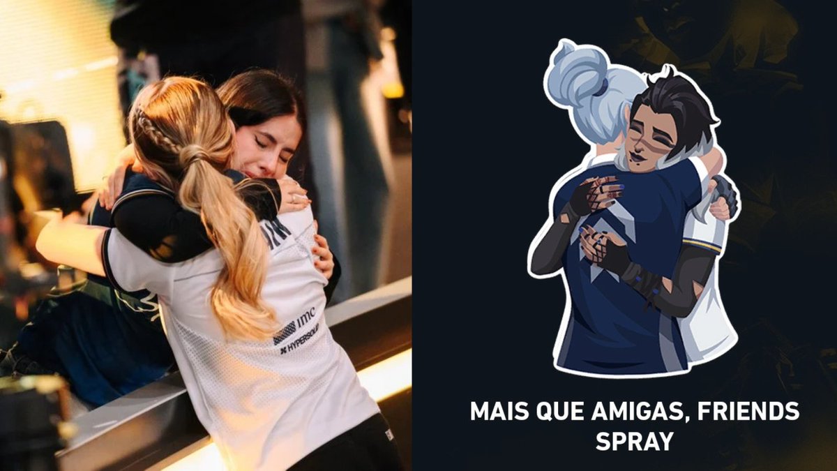 lotushuboficial's tweet photo. A comunidade reconheceu no novo spray uma possível referência ao abraço entre as ex-companheiras @bstrddgg e @daikifps, após o título mundial da Team Liquid em 2025.

As jogadoras comentaram ao Lótus Hub a emoção e o significado da possível homenagem.

Leia a matéria abaixo ⬇️ https://t.co/MB5aUL2KBk