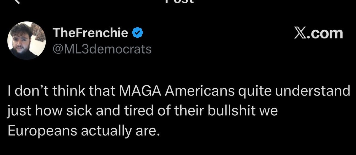 Sassafrass_84's tweet photo. I think that MAGA Americans stopped caring what you think in 1776. I would worry about your own country. You’re allowing Muslims to take over. 

You should take a seat. https://t.co/vIy6WHzGqm