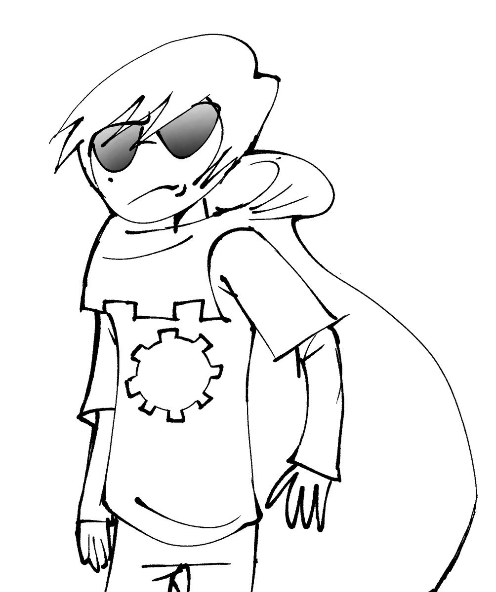 applestuck's tweet photo. Dave strider doodle #homestuck https://t.co/6mUvrB2BoM