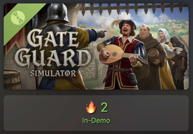 GateGuardSim's tweet photo. We just released the demo and look, it’s already on Fire! 🔥 https://t.co/4OYgOBd3gU