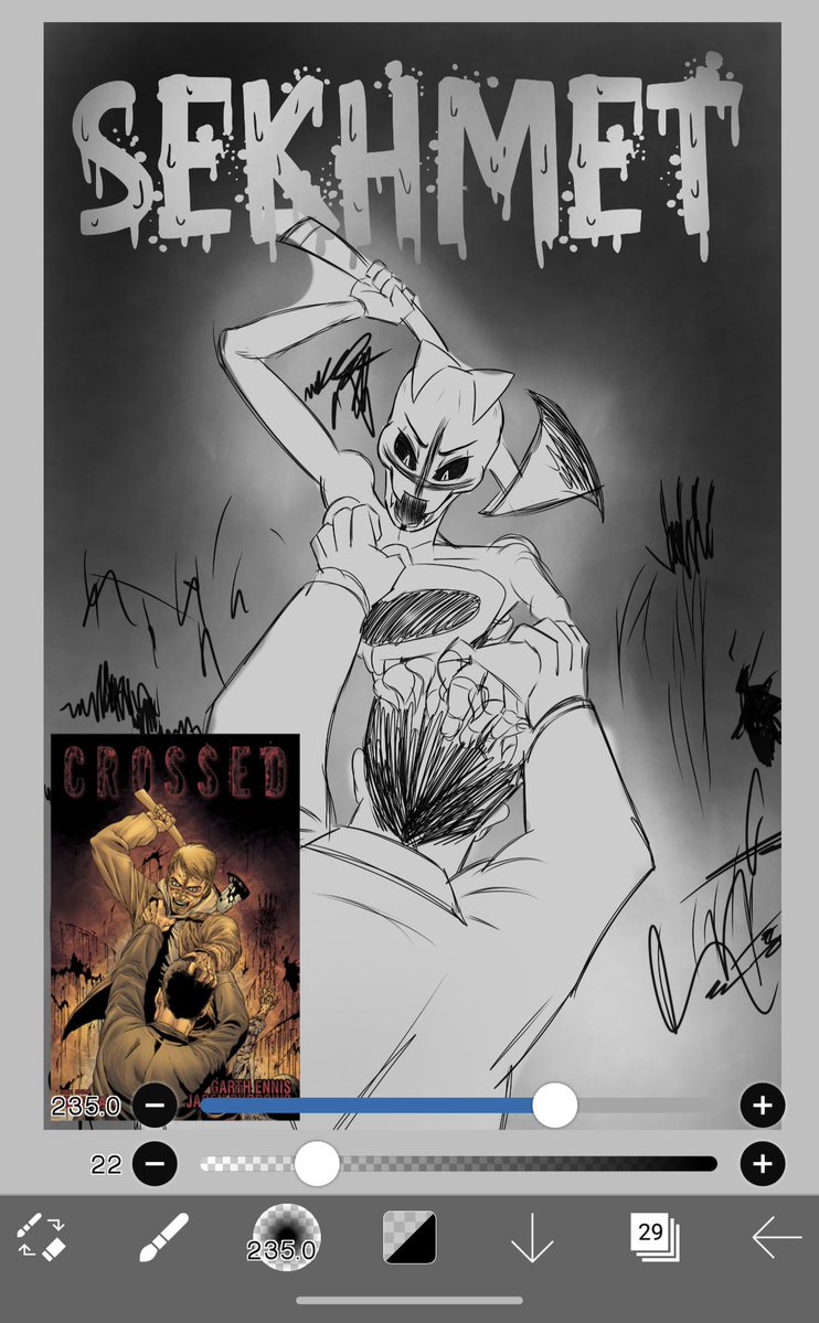 AliasTapix's tweet photo. Próximo dibujo, voy a terminar un regalo y luego continuo con este #crossed #skullgirls #eliza #fanart https://t.co/dh1d2akYgn