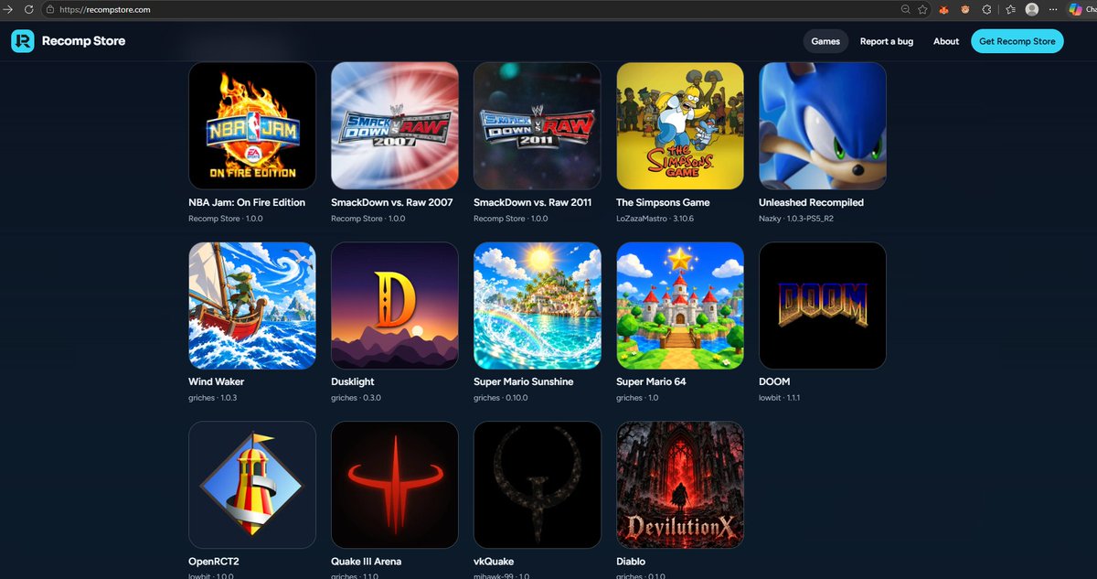 samiirr_0's tweet photo. 3+ games just landed on recomp store

the simpsons game, wind waker and dusklight

this project is getting interesting

check them out: https://t.co/LeiTSKhbz7 https://t.co/UCj2ASsQWz