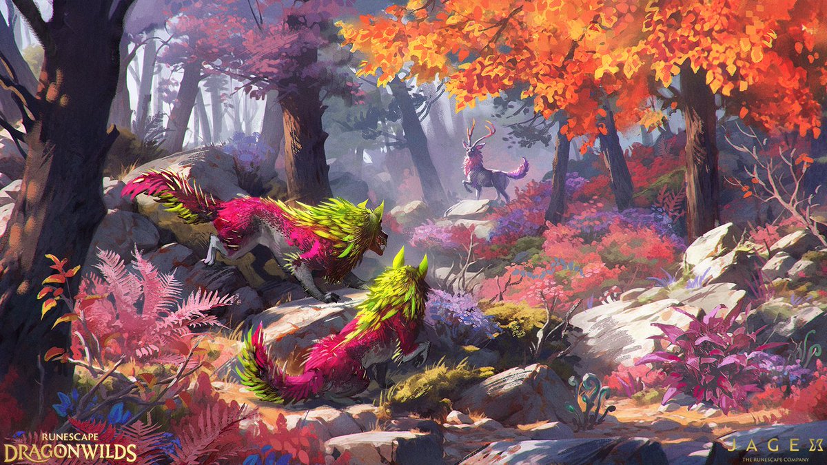 _akreon_'s tweet photo. Concepts I had the pleasure of painting for RuneScape: Dragonwilds by Jagex https://t.co/z3mtsvCCAc