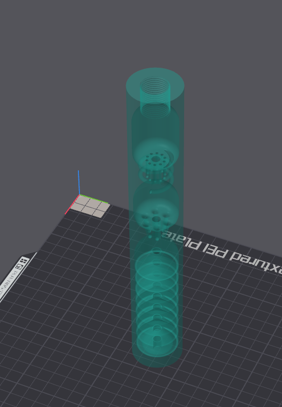 pembie000ind's tweet photo. lil toot 22lr suppressor, this should be a pretty good gas trapping design, ill have it printed and tested by tomorrow. using 3/4x16 threads 161 grams and a lil hope, this thing should perform well and if it does ill release it same day. https://t.co/vgmrUzi2eq