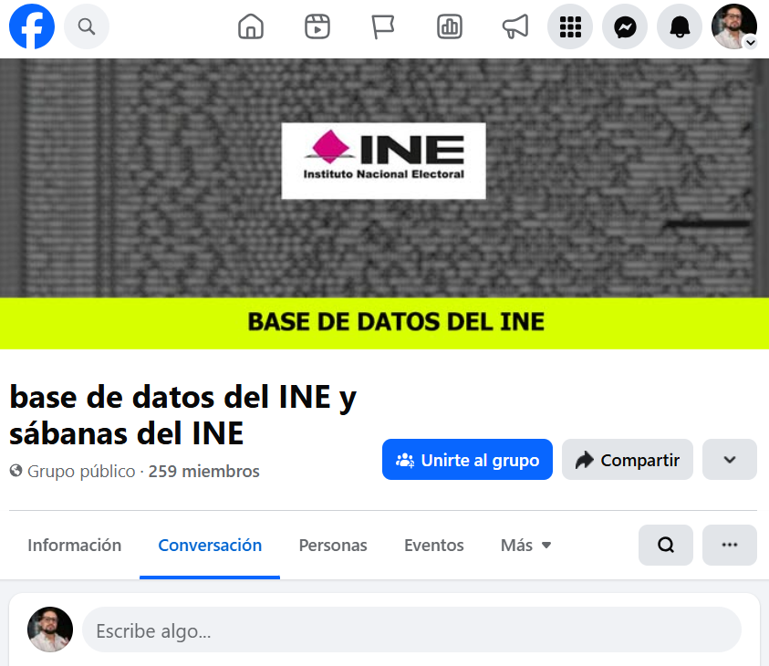 ivillasenor's tweet photo. En Facebook quieren suspender mi cuenta por advertir que están vendiendo documentos de identidad de millones de mexicanos para cometer fraude y la gente tome previsiones.

Pero dejan operando POR AÑOS grupos que, literalmente, trafican con las bases. https://t.co/TQiCFegout