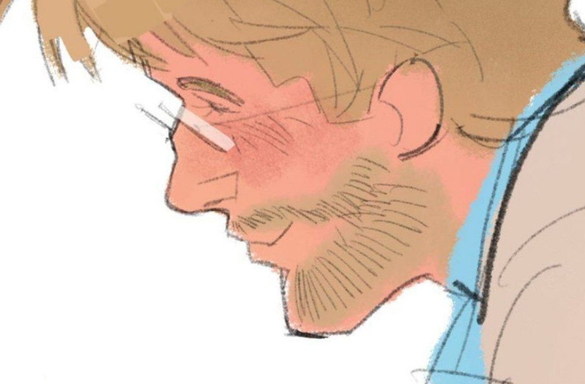 sacrebluej's tweet photo. #phm forgot how to draw him https://t.co/AsBND1Y13e