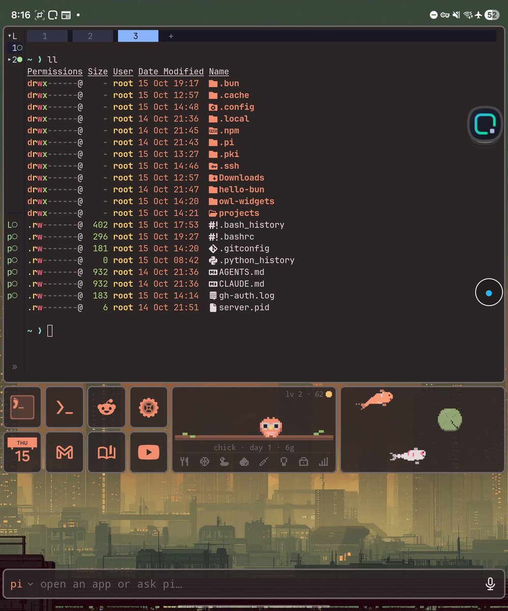 copongcopong's tweet photo. @simonschubert I have to fork Omalauncher for my use case... using a samsung z fold 4 btw. I also updated the Terminal keys to be configurable. Omalauncher is a great reinterpretation of @OmarchyLinux principles in Android. 
 
https://t.co/qTX24h5tw4 https://t.co/Uv6yHlthxO