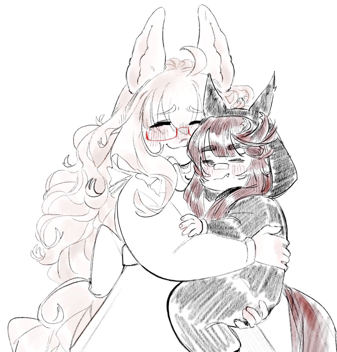 MiilkiiBunnii's tweet photo. The baby sisters sketch https://t.co/VGz8NnRuxW