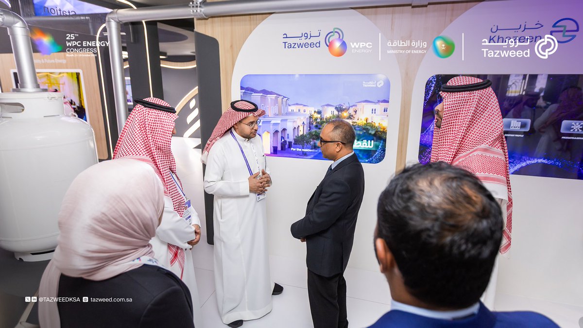 Tazweedksa's tweet photo. بكفاءاتنا الوطنية، نختتم اليوم مشاركتنا في #مؤتمر_البترول_العالمي (25th WPC Energy Congress) بالرياض، بعد أيام ثريّة استعرضنا خلالها قدراتنا التشغيلية وخدماتنا وتقنياتنا في قطاع غاز البترول السائل، وبحثنا مع المختصين فرص التعاون وتبادل المعرفة بما يدعم كفاءة القطاع وتطوّره🤩.

شكرًا لكل من زارنا في #تزويد  ضمن جناح #غازكو_القابضة وشاركنا الحوار💜.