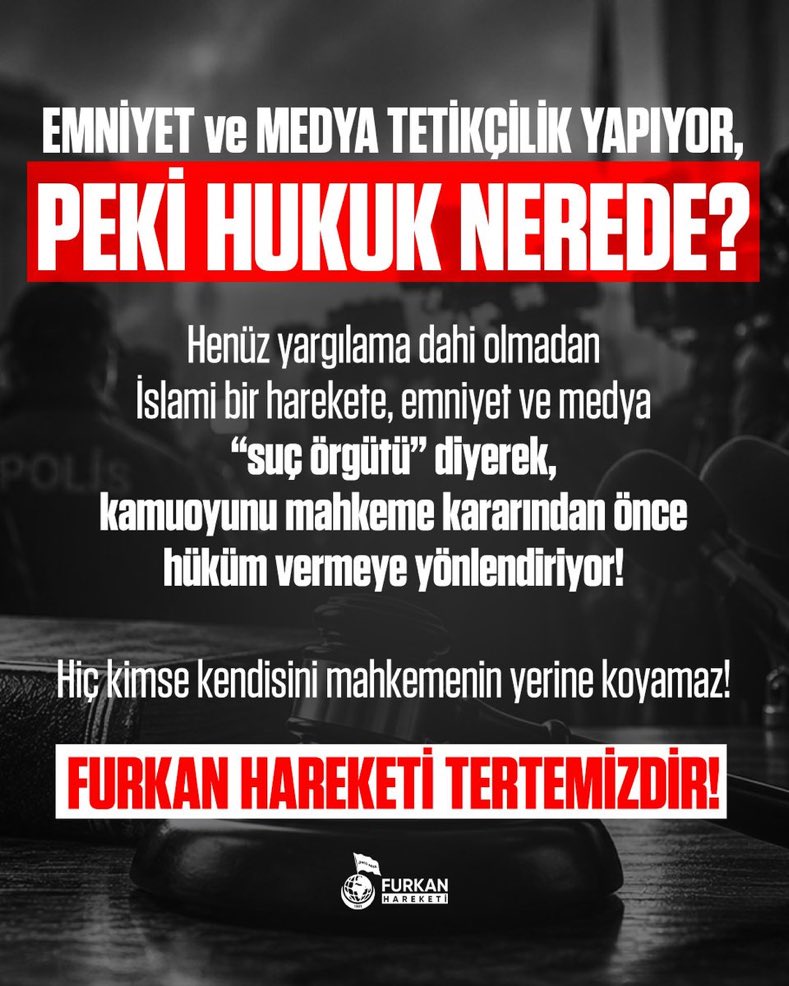 susmayz's tweet photo. EMNİYET VE MEDYA TETİKÇİLİK YAPIYOR PEKİ HUKUK NEREDE? 

SuçDeğil SusDosyası
SuçÖrgütü IftirasınaCevap
FurkanHareketi Tertemizdir
MasumiyetKarinesi GaspEdildi https://t.co/i1NzICBT0U