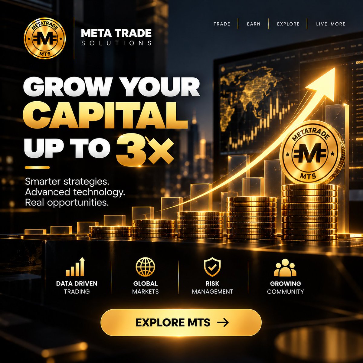 nageswaranc's tweet photo. Think Bigger. Explore the Possibilities.

💰 Your capital goals deserve a smarter approach.
⚡ Technology. Strategy. Opportunity.

Discover the MTS ecosystem 🌐
🔗 https://t.co/b75tHlGQFS

#MTS #MetaTradeSolutions #CapitalGrowth #TradingTechnology https://t.co/k72fqjrS0d