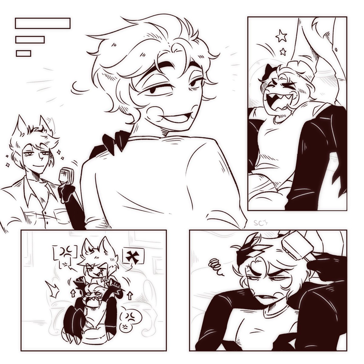 DudeBazingga's tweet photo. Afterbath hair care 🫧
(1/2)
.
.
#HazbinHotel #Radioapple #LuciferHazbinHotel #Alastor https://t.co/gTNM5HDI3W