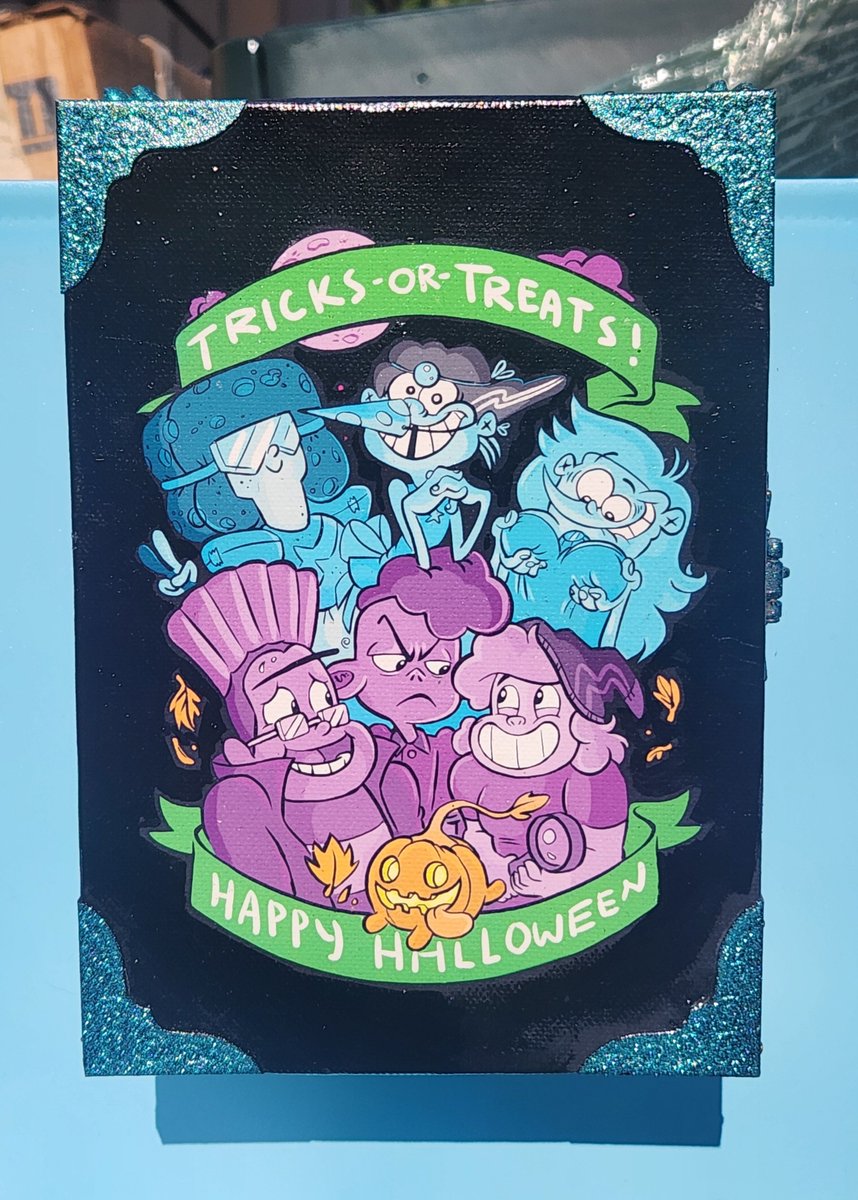 Raveneesimo's tweet photo. Halloween is coming! Perhaps you need a Halloween Art Box featuring Steven Universe characters dressed as Ed Edd n Eddy characters and Ed Edd n Eddy characters dressed up as Steven Universe characters!!!!! 

#stevenuniverse #ededdneddy #Halloween #larsofthestars #handmade https://t.co/wYHF8Aes3K