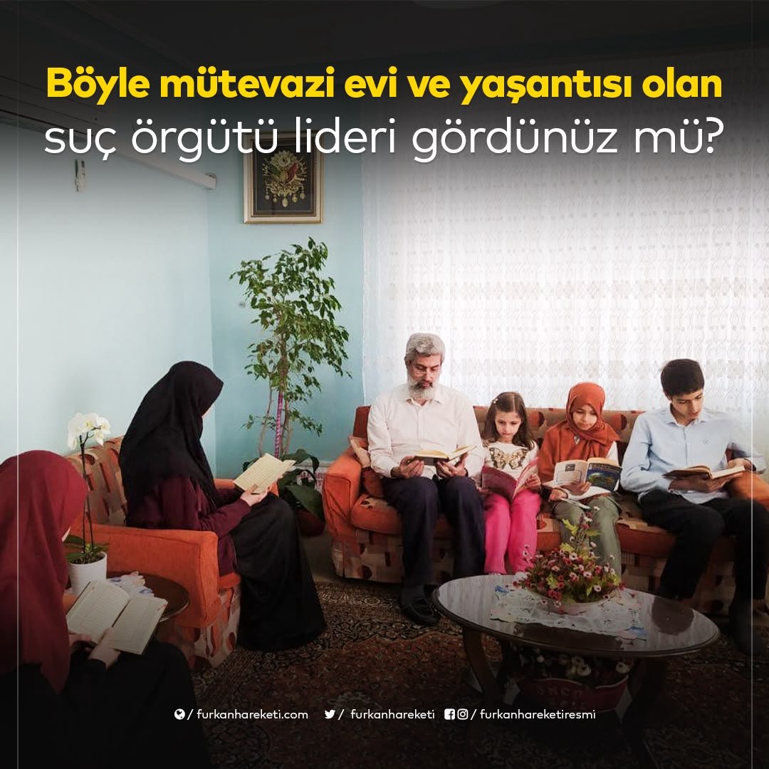 fnkhrktbtm's tweet photo. Böyle mütevazı evi ve yaşantısı olan suç örgütü lideri gördünüz mü? 
SuçDeğil SusDosyası
SuçÖrgütü IftirasınaCevap
FurkanHareketi Tertemizdir
MasumiyetKarinesi GaspEdildi https://t.co/CWJrZY7Bsq