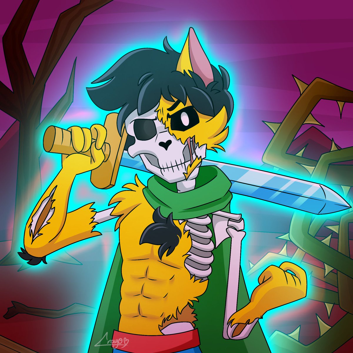 Crayolita_Arts's tweet photo. 15. Calavera 💀🧡💛

Cuando ambos se fusionaron en La Batalla del Tiempo, Trolli revivió, pero su piel aún no se había regenerado de la descomposición. Esta fue su apariencia inicial ✨

#CoMPaSTober2026 #LasPerreriasDeMike #LPDM https://t.co/4WRppOtuan