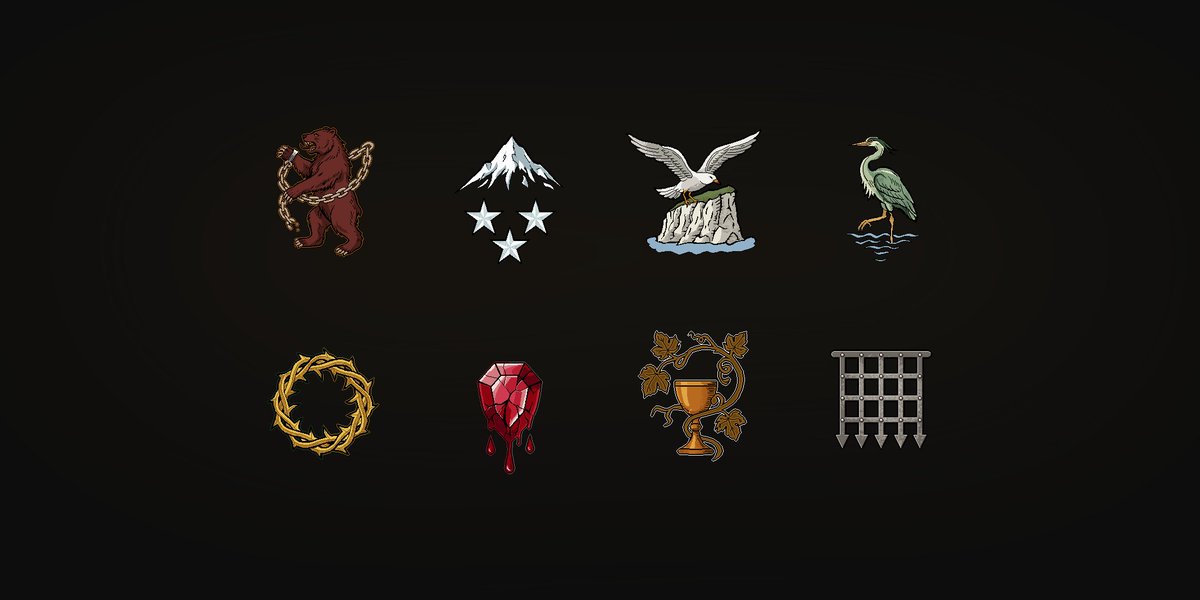 playcambria's tweet photo. Noble Houses (Charter Trait)

Players sharing a common house (lineage) have certain collaboration bonuses.  Houses serve as light factions ingame, w/ accumulated standing per House playing a role acaross the world of New Cambria. https://t.co/QjF9b1f4Gf