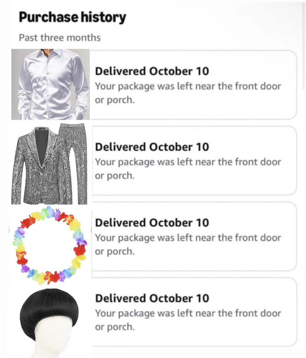 h4liming's tweet photo. i hope whoever stole my package was also planning to be somgem for halloween https://t.co/MhySJnLspW