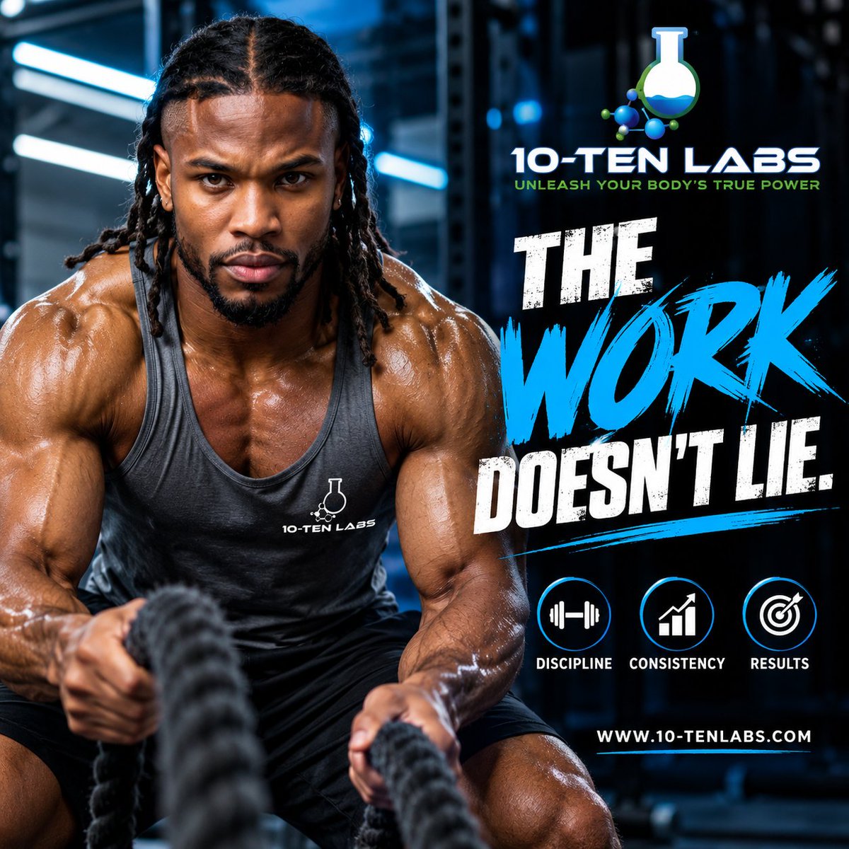 10tenLabs's tweet photo. 🔥 THE WORK DOESN'T LIE.

The sweat is real.
The effort is real.
The commitment is yours.
💪 Make every session count.
10-Ten Labs
https://t.co/2p0XKZfXSu

#10TenLabs #GymMotivation #TheWorkDoesntLie https://t.co/NNMzKLGIPu