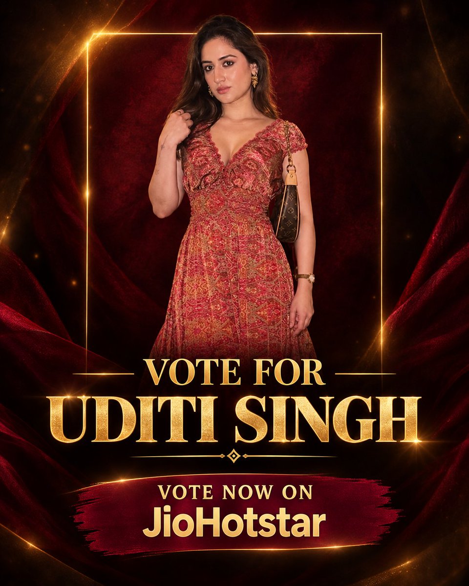 TeamUditiFC's tweet photo. 🚨 VOTE FOR UDITI SINGH 🚨

Uditi needs your support to stay safe from elimination this week❤️

📲 How to Vote:
1️⃣ Open the JioHotstar App
2️⃣ Find uditi under the voting section
3️⃣ Cast your 99 Vote per ID (allowed every 24 hours)

Let’s show our love and make sure uditi continues to shine in the house! 🌟💪 #VoteForUditi 

#UditiSingh | #Uditians | #BiggBoss20