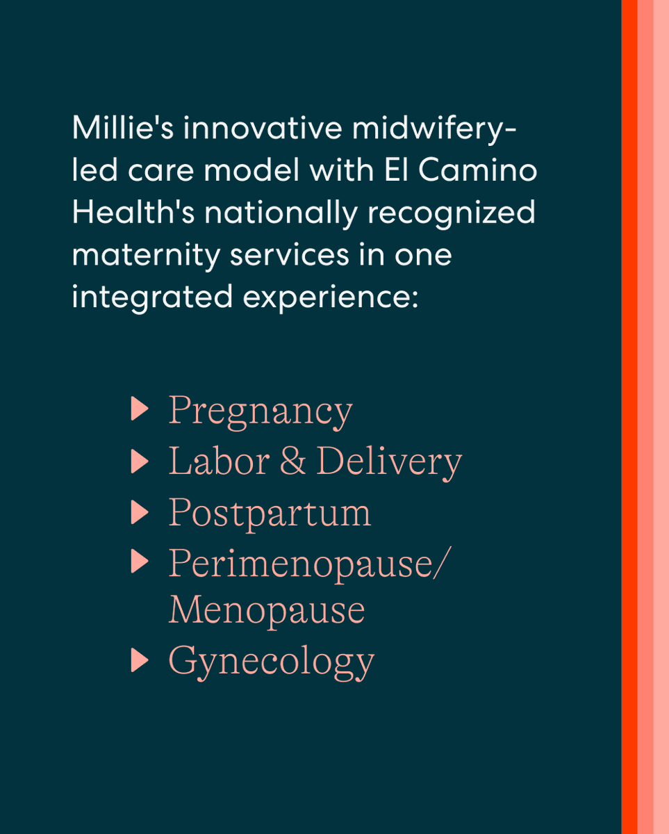 elcaminohealth's tweet photo. Big news from El Camino Health and @millieclinic!

Together, we're opening our first joint maternity and women’s health clinic in Palo Alto in early December, with a second location coming to the South Bay soon. 

Read the News Release to learn more: https://t.co/OLaEFoBAfF https://t.co/PpyrooMcai