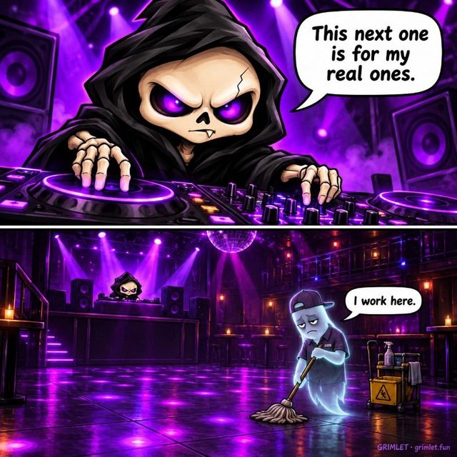 fripandemahone's tweet photo. The reaper has arrived with attitude! $GRIMLET brings a different flavor to meme culture. Definitely worth exploring! 

@GrimletFun https://t.co/vjbWsy6tLP