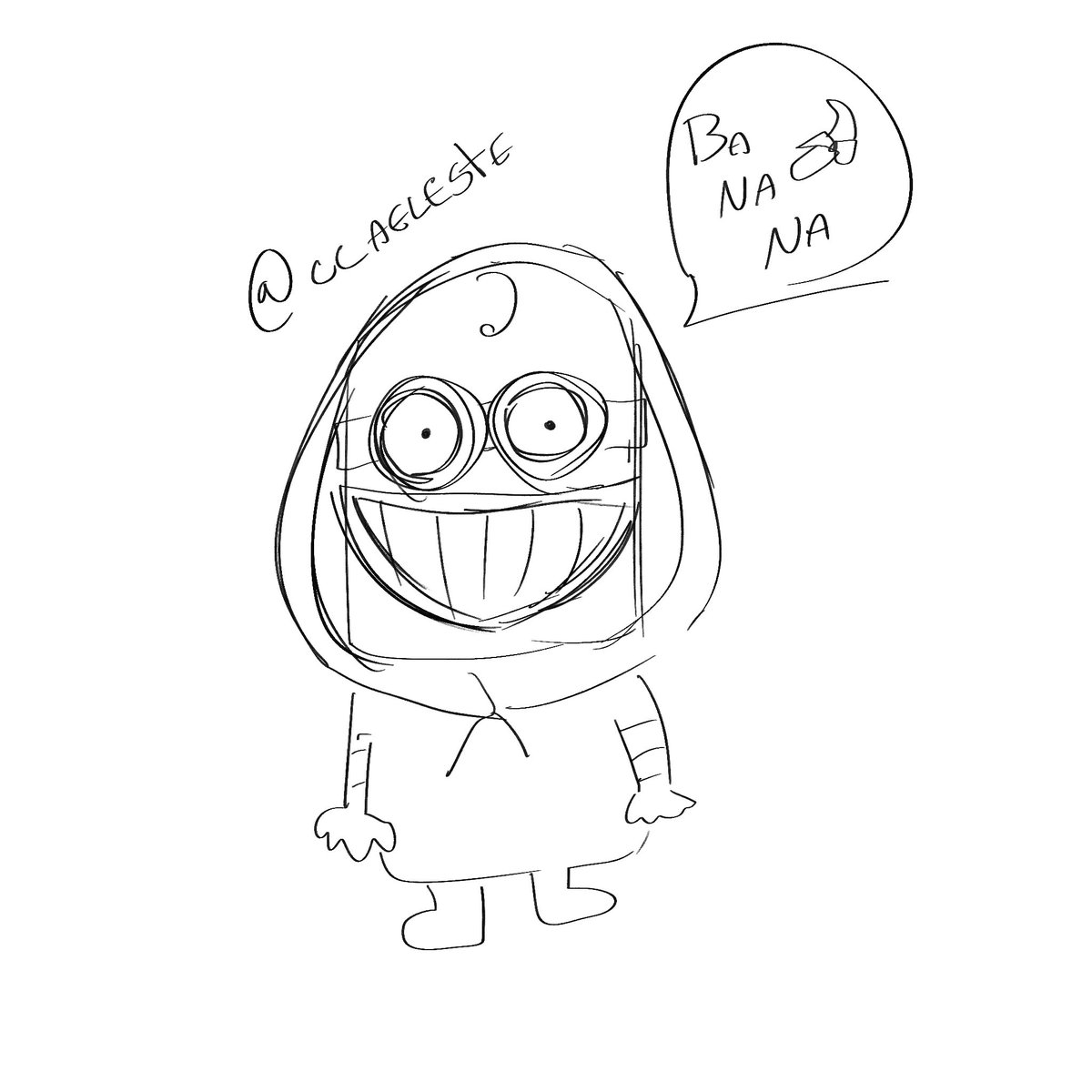 ccaeleste_'s tweet photo. I cant do a good doodle today im chudmaxxing

Do you guys like his one strand of hair? This is going to go crazy on yumetwt im sure . I want all the toby yumes to see what ive done to him. He is minion today. Banana. 🍌
#ticcitoby #creepypastafanart #creepypasta #yumeship https://t.co/vMSWn5VHEX