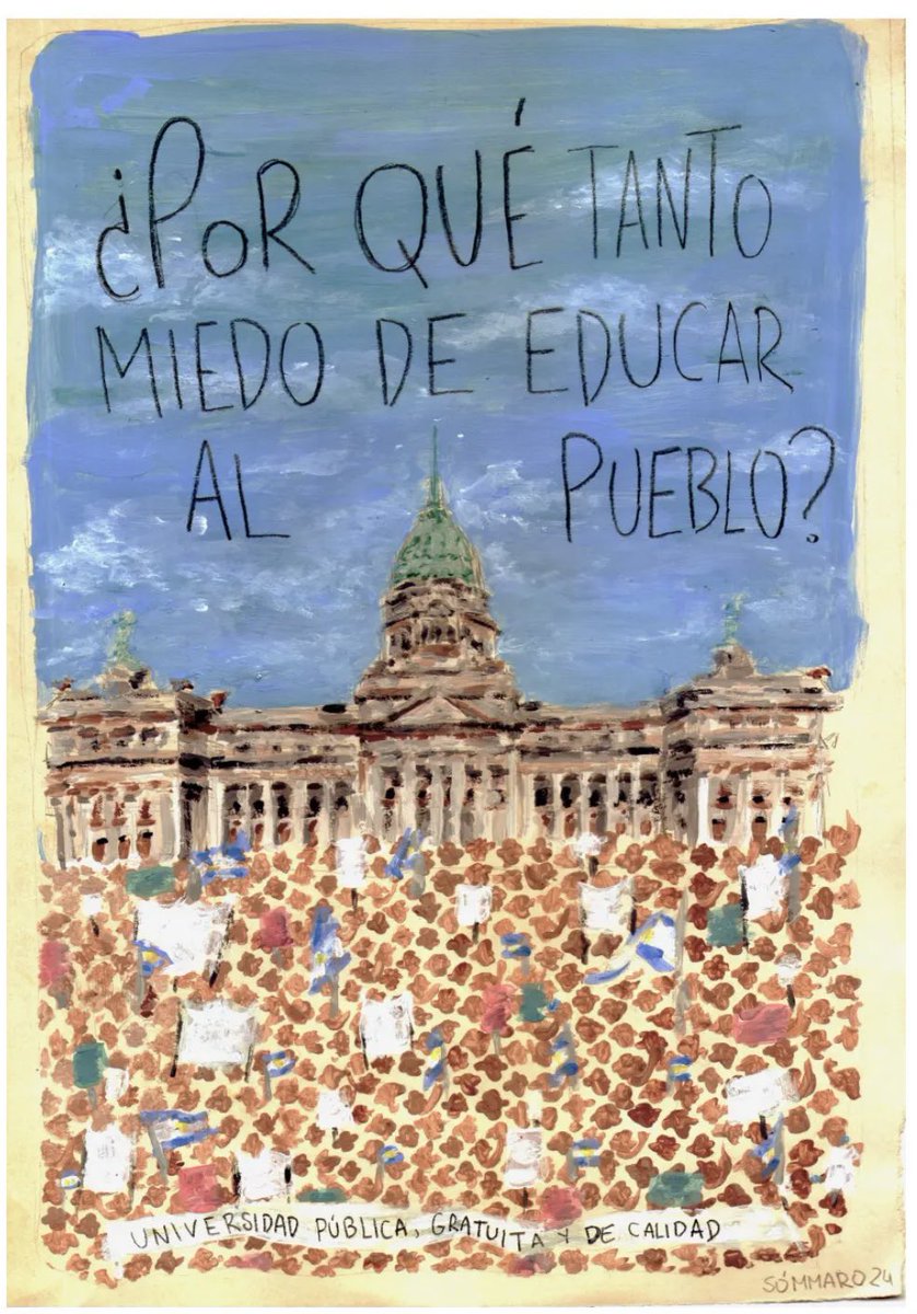 CanLN_O4's tweet photo. Sin universidad pública y de calidad no hay futuro. 

Sin educación no tenemos libertad. 

Cumplan con la ley de financiamiento universitario! Es nuestro derecho. https://t.co/Qqc1iEbV42