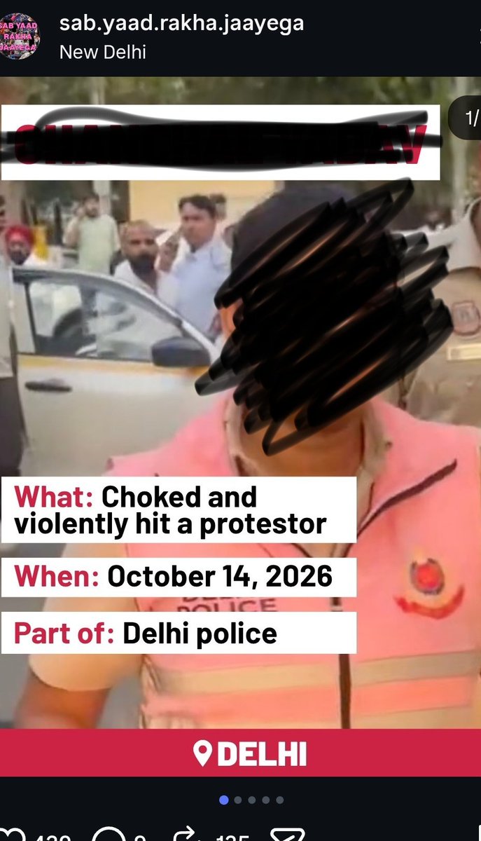 mujifren's tweet photo. Lakshya Speaks and his thugs are releasing personal details and pictures of Delhi Police Personnel from the Instagram handle "Sab Yaad Rakha Jayega"

This include women constable, their name, pic and other personal details

Delhi Police needs to act now https://t.co/fg5wAT7mjA