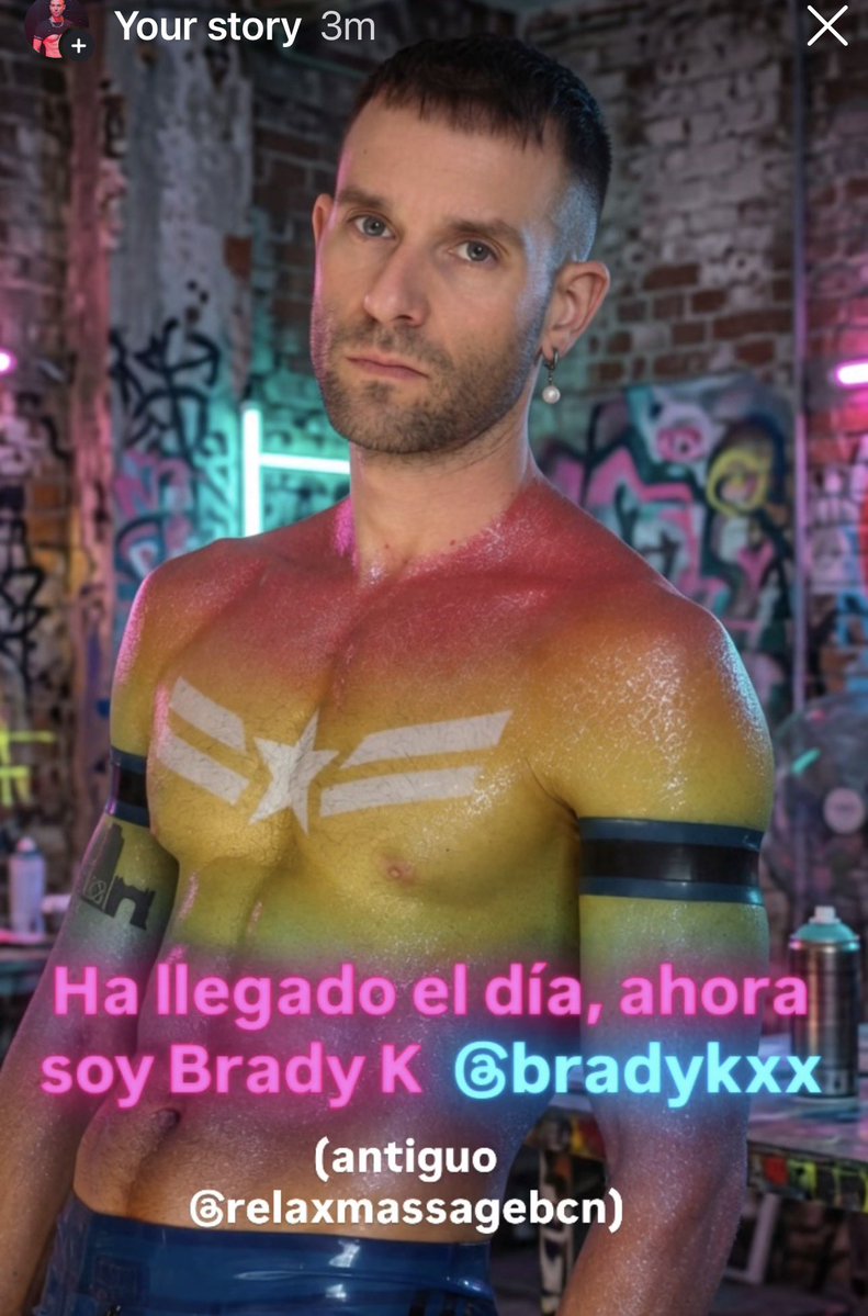 bradykxx's tweet photo. Ha llegado el día, ahora soy Brady K  @bradykxx (antiguo @ relaxmassagebcn) https://t.co/OiIGVqQ6On