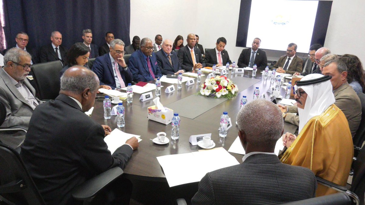 qana_meror's tweet photo. Eritrea 🇪🇷 
Foreign Minister Osman Saleh gave, today, a briefing on Ethiopia's unprovoked acts of aggression and its geopolitical ambitions to the Diplomatic Community in Asmara. https://t.co/Rzy8ZHcQys