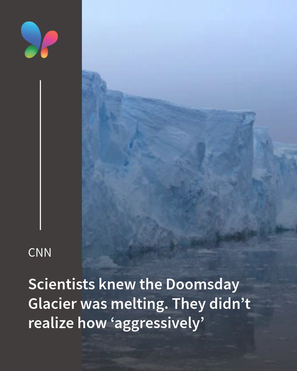 MSN's tweet photo. 🌊 The glacier nicknamed the “Doomsday Glacier” may be melting more aggressively than earlier models captured. New research is providing scientists with a clearer picture of the risks.
🔗 https://t.co/7WEoma1W2T
#DoomsdayGlacier #GlobalWarming #ClimateResearch https://t.co/R5sYOybyWP