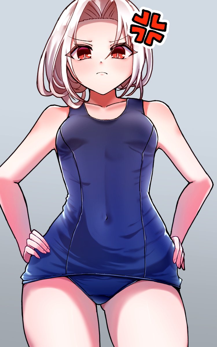 totunyuu's tweet photo. 土下座してVVネキにスク水を着ていただきました
#战舰少女R #戦艦少女R https://t.co/929AO9P41n