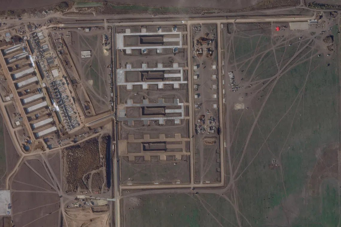 OsintNightmare's tweet photo. Satellite Images showing Russia has nearly finished building it's New Drone Base for Jet Powered drones in Rostov Oblast .

The Drone base will be used to further Dronestrikes in Ukraine https://t.co/MJGBeB0Yhw