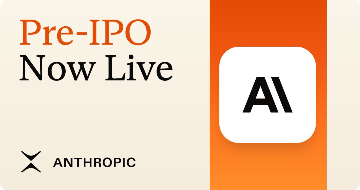 PhoenixTrade's tweet photo. Anthropic pre-IPO perpetuals are now live on Phoenix.

Go long or short ANTHROPIC at up to 6x leverage.

https://t.co/kQlokf7oWi https://t.co/XgrU6Ps0ES