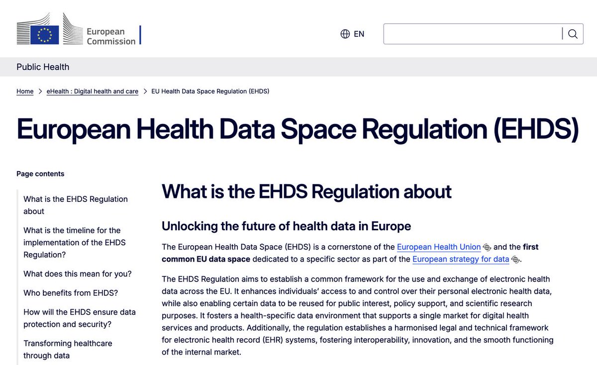 SamFeldtMusic's tweet photo. I like the concept of the EU’s health data space; I don’t like where it could lead.

The EU announced the European Health Data Space (EHDS) last year to break down the silos between healthcare providers across the EU.

The problem for me is that the government ultimately controls the data and how it can be used. The better option is a solution where your health data stays yours. 

I’m zeroing in on where most health data spaces fail: privacy. 

That's why I'm building @HealifyApp so it

→ exists only in a decentralized, secure space, with a hospital’s level of data security. 
→ isn’t shared with anyone unless you specifically request it. 
→ isn’t used to iterate or train AI models. It remains only visible to you. 

I want to know your thoughts: do you like where the EU is going or would you prefer to have that data in your own hands?