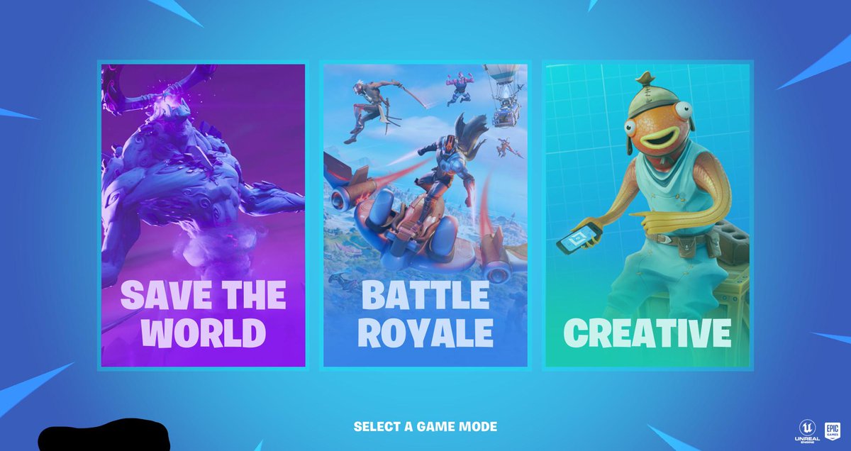 johnlingmalac's tweet photo. @_FortFlix Odiei esse menu JUSTAMENTE porque a Epic quer enfiar o Roblox deles na guela do jogador a todo custo. 
O menu em si parece bom e funcional, mas era melhor voltar com essa tela e separar os modos da Epic com o Roblox do Fortnite. https://t.co/M1hdEVUXhC