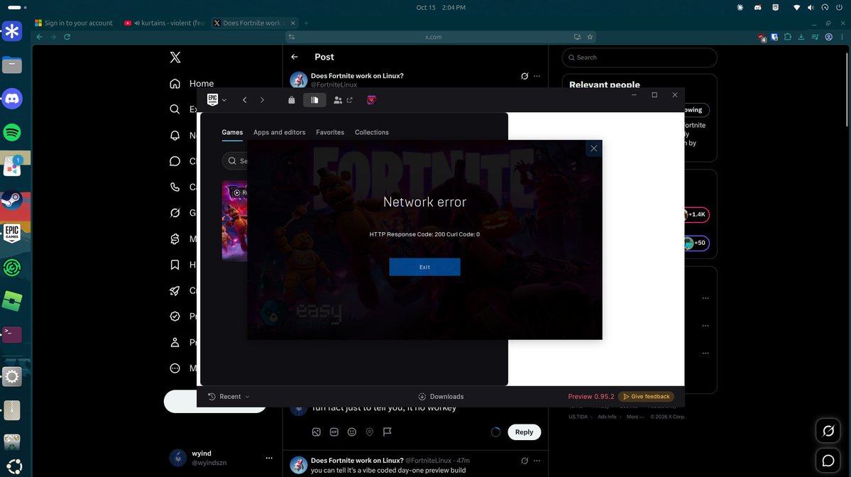 FortniteLinux tweet picture