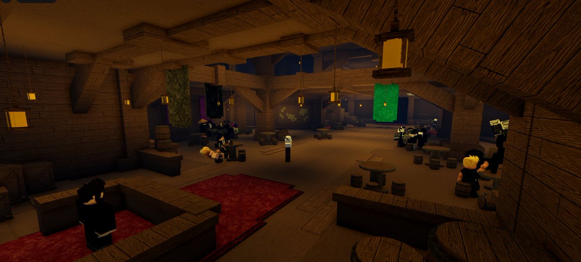 MonoKultureTO's tweet photo. Lobby for my game, upstairs is still WIP im just lazy https://t.co/DFSte5guAn