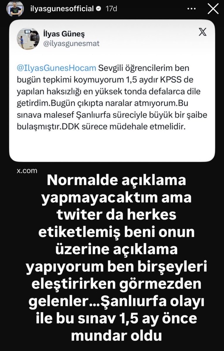 EnesFiliz_rte's tweet photo. İlyas Hocam Noktayı Koymuş. @IlyasGunesHocam ❤️

OSYMdeHesapVakti https://t.co/tIctPSIw7b