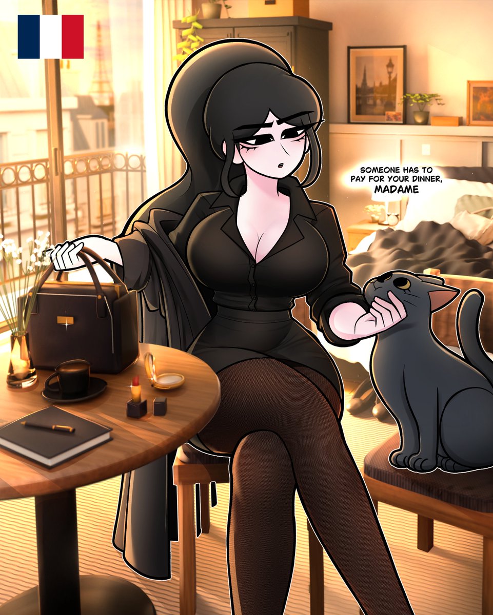 WhatifAnimation's tweet photo. Noir has somewhere to be https://t.co/vxgFNSUz3D