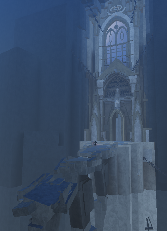 MonoKultureTO's tweet photo. Finished the cathedral i had started on sanctum, but for another roblox game now, it's a 'secret' though #robloxdev #robloxㅤ https://t.co/ZOL159OyR4