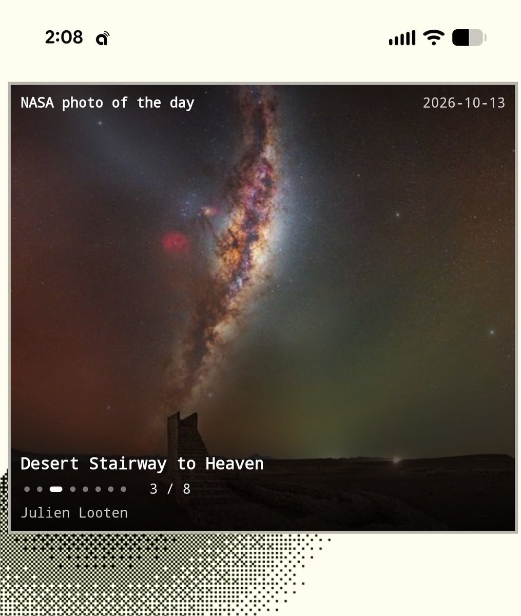 nowaytray's tweet photo. Made a NASA widget for Omalauncher. Stargazing conveniently from the homescreen. https://t.co/W5xU066MJN