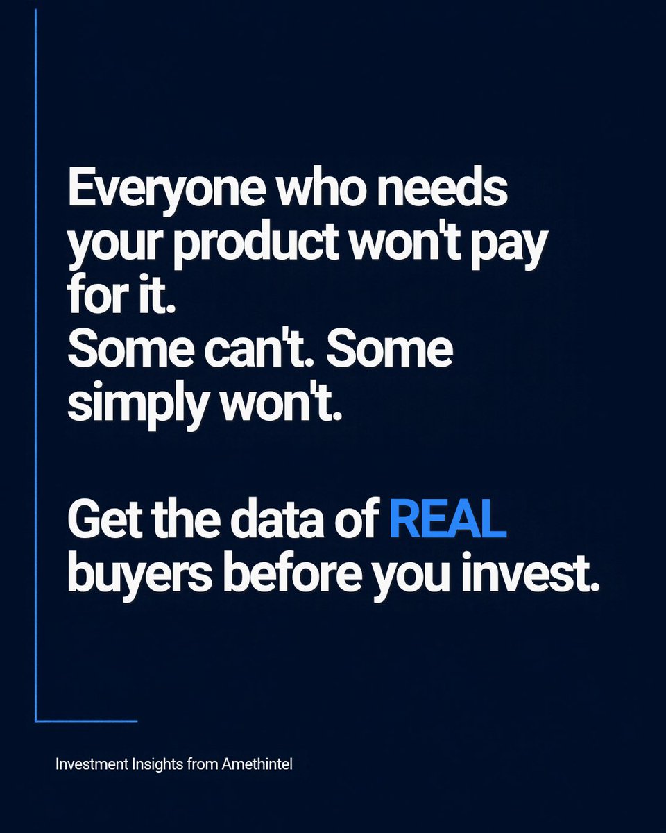 AmethIntel's tweet photo. Everyone who needs your product won't pay for it. 

In healthcare it becomes more important. A potential customer turns into paying customer after the regulator, prescriber, payer, TPA have all okayed it.

#StartupStrategy #ProductMarketFit #BusinessStrategy #Founders https://t.co/YUfbWWH0fP