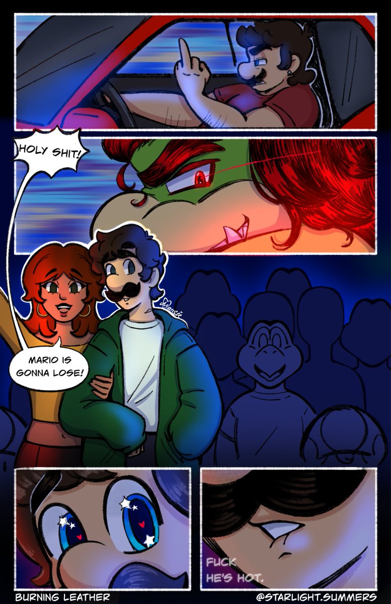 specklesofstars's tweet photo. Calm yourself Lu (first scene of Burning Leather ❤️‍🔥) #bowuigi #myart #supermario https://t.co/dWlvzMm503