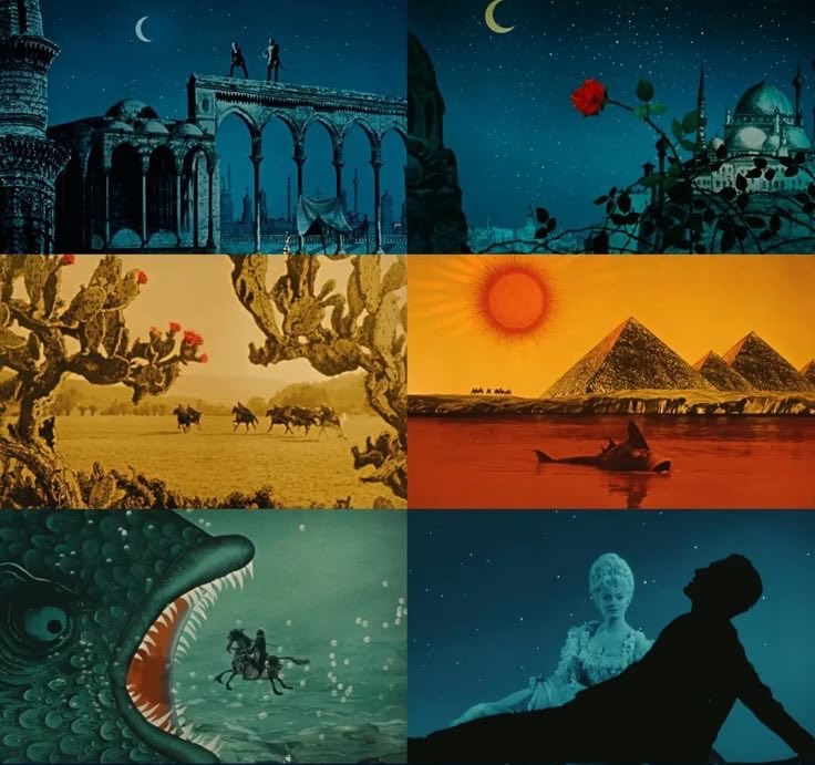 adolcereverie's tweet photo. ไปดู whalefall มาวันนี้แล้วนึกถึงหนังเรื่อง the fabulous baron munchausen (1962) ที่โดนปลายักษ์กลืนกิน adventure + fantasy + comedy หนึ่งในหนังที่สวยที่สุดที่เคยดู โคตรอาร์ต y-y https://t.co/SBS6MrRrIH