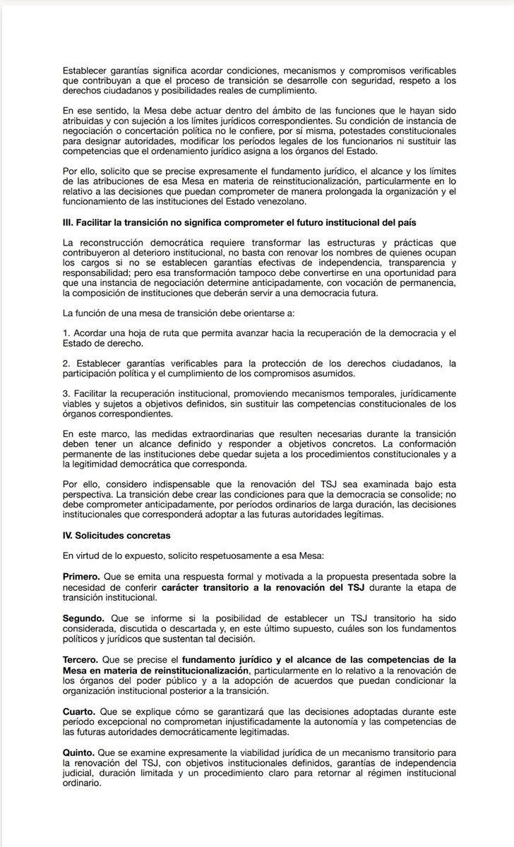 thelmafernandez's tweet photo. Yo no tengo aspiraciones políticas @Dinorahfiguera, no milito en partidos políticos, ni aspiro a ser magistrada del TSJ, aspiro a una Venezuela libre. Mi petición nace de mi compromiso ciudadano con la justicia y la libertad, y no aceptaré excusas para ignorarla. #TSJTransitorio https://t.co/dIiee2i4wx